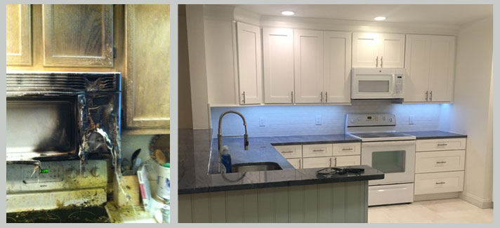 Before and After Fire Damage Restoration and Renovation